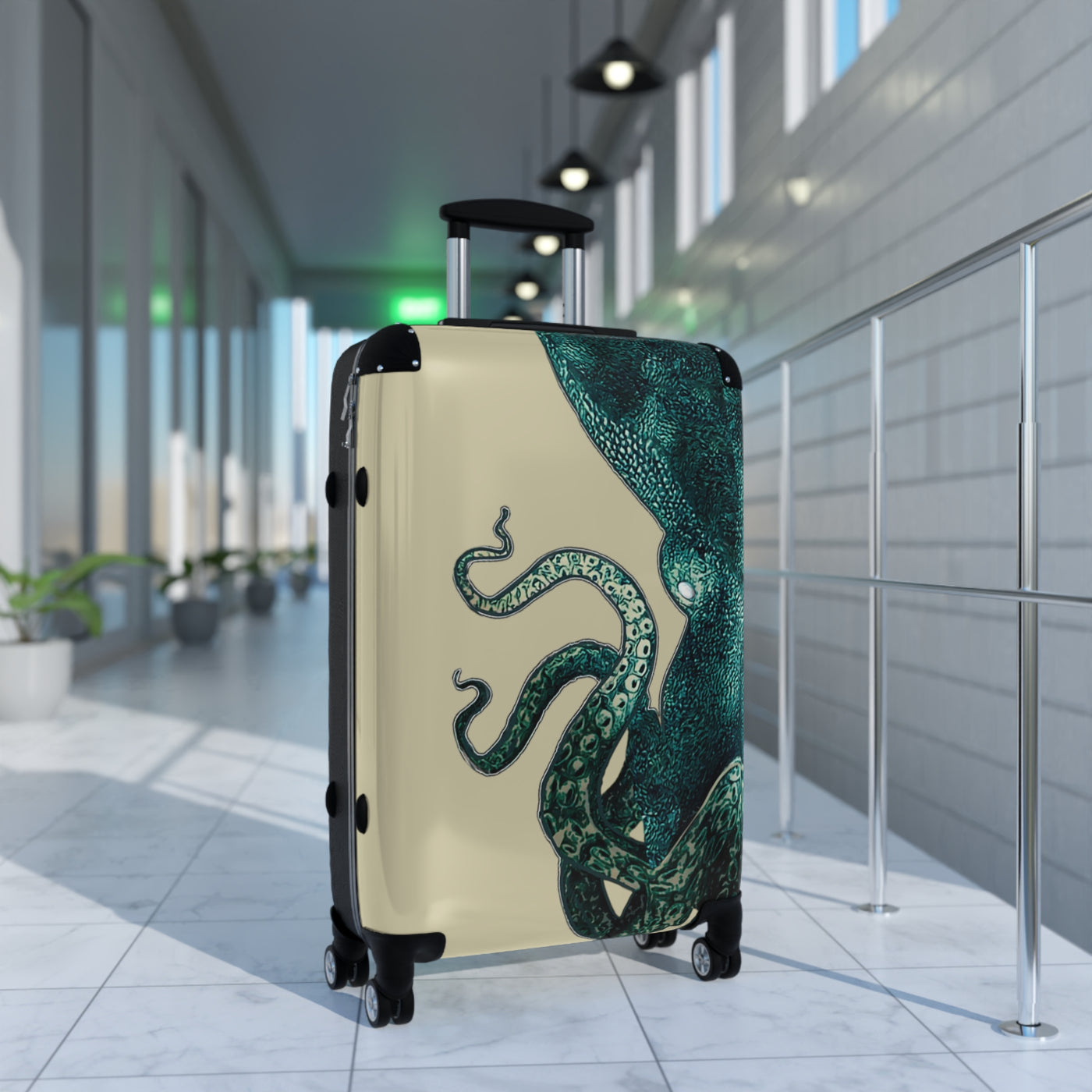 Suitcase: Kraken Ocean-Inspired Suitcase for Travelers