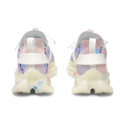 Mesh Sneakers - Purple Jellyfish Design