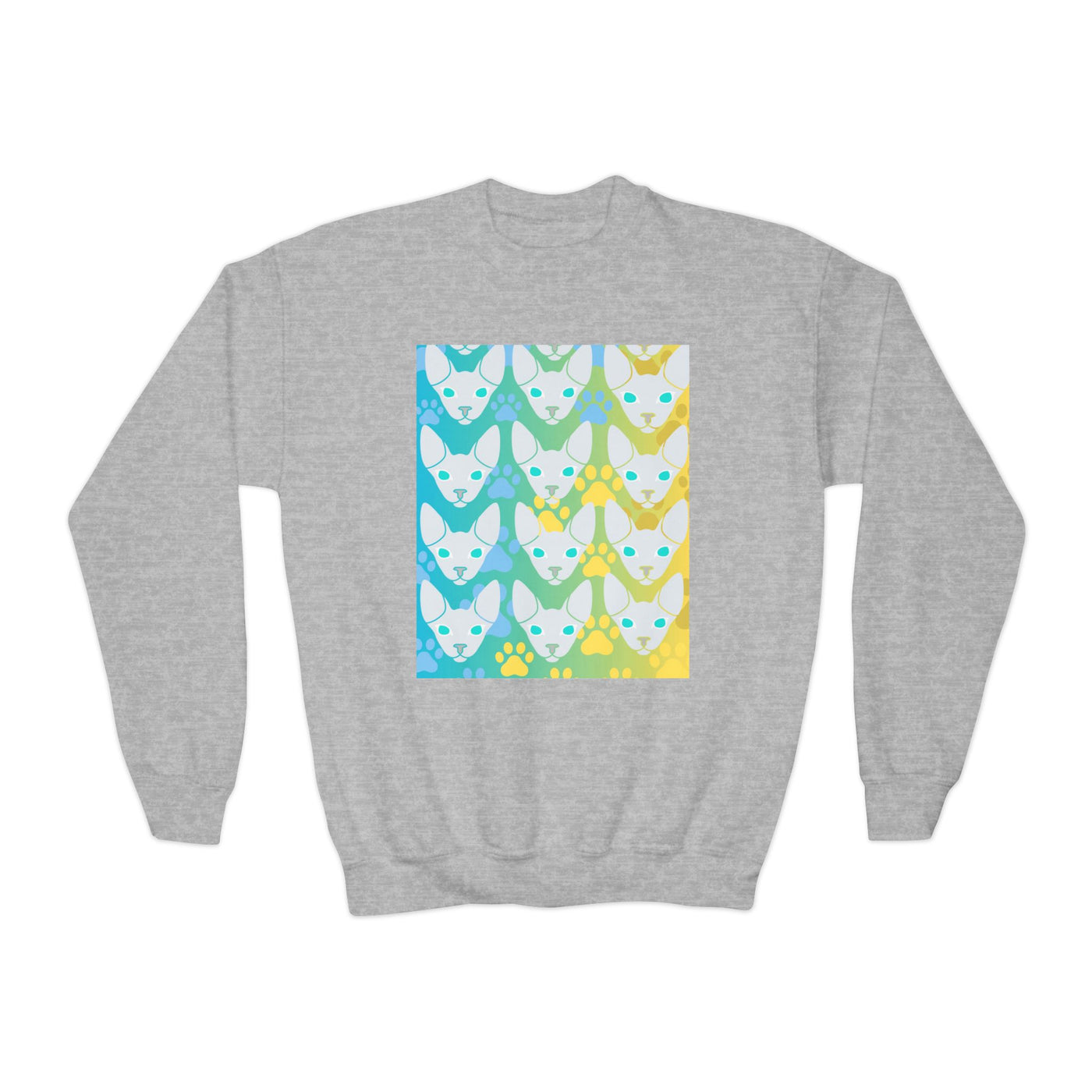 Sweatshirt: Hairless Kitty Design Crewneck