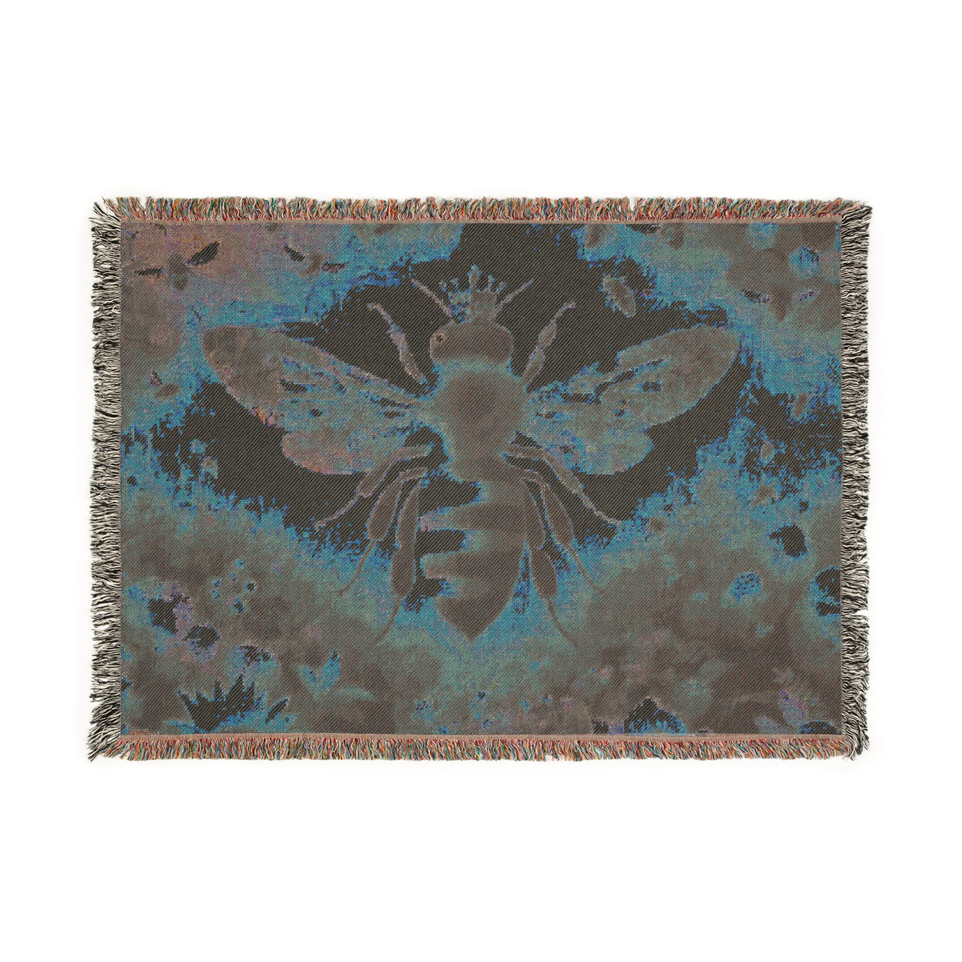 Blanket: Bee Inspired Woven Blanket – Cozy Home Decor for Nature Lovers