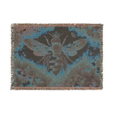 Blanket: Bee Inspired Woven Blanket – Cozy Home Decor for Nature Lovers