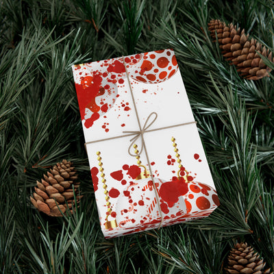 Wrapping Paper: Bloody Baubles | Holiday Crime Theme