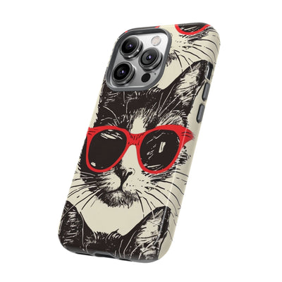 Phone Case: Sassy Cat Phone Case, Cute Cat Lovers Gift, Pet Lover Accessory, Fun Cat Phone Cover, Stylish Gadget Protection