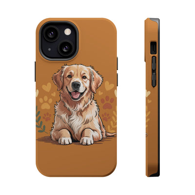 Dog Lover Magnetic Phone Case, Cute Pet Cases for iPhone, Dog-themed Phone Covers, Golden Retriever Case, Gifts for Dog Owners