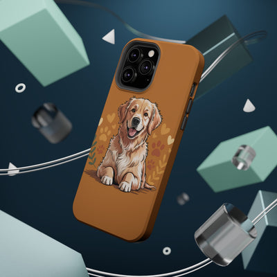 Dog Lover Magnetic Phone Case, Cute Pet Cases for iPhone, Dog-themed Phone Covers, Golden Retriever Case, Gifts for Dog Owners