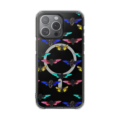 Phone Case: Magnetic Glow Moth Clear Impact Iphone Case