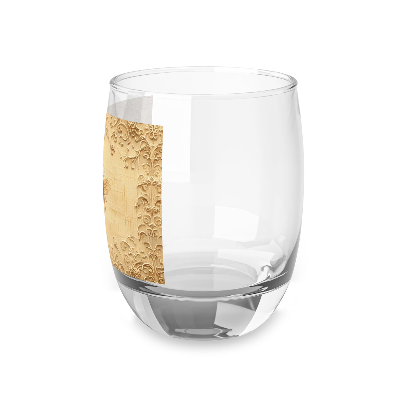 Whiskey Glass: Bee Design