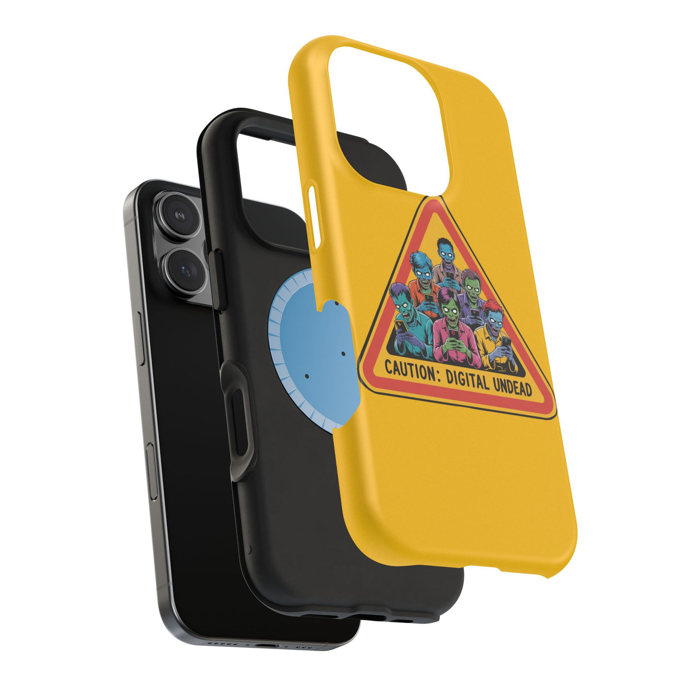 Phone Case: Zombie-Themed Tough Case for iPhone, Caution Digital Undead Phone Cover, Phone Accessory for Halloween, Unique Gift Idea, Trendy Phone [...]