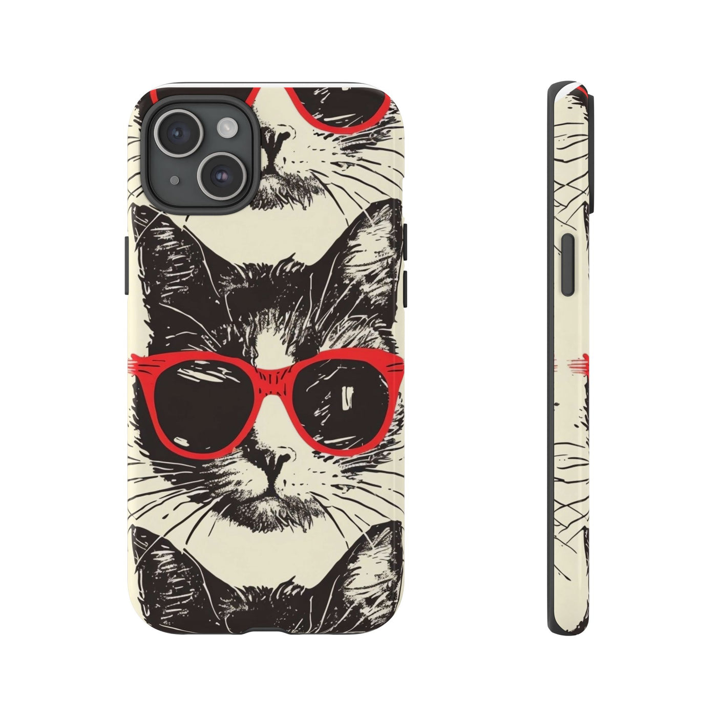 Phone Case: Sassy Cat Phone Case, Cute Cat Lovers Gift, Pet Lover Accessory, Fun Cat Phone Cover, Stylish Gadget Protection
