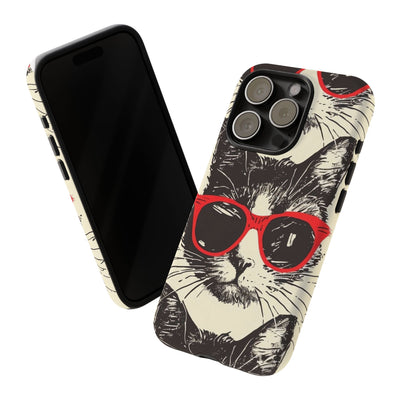 Phone Case: Sassy Cat Phone Case, Cute Cat Lovers Gift, Pet Lover Accessory, Fun Cat Phone Cover, Stylish Gadget Protection
