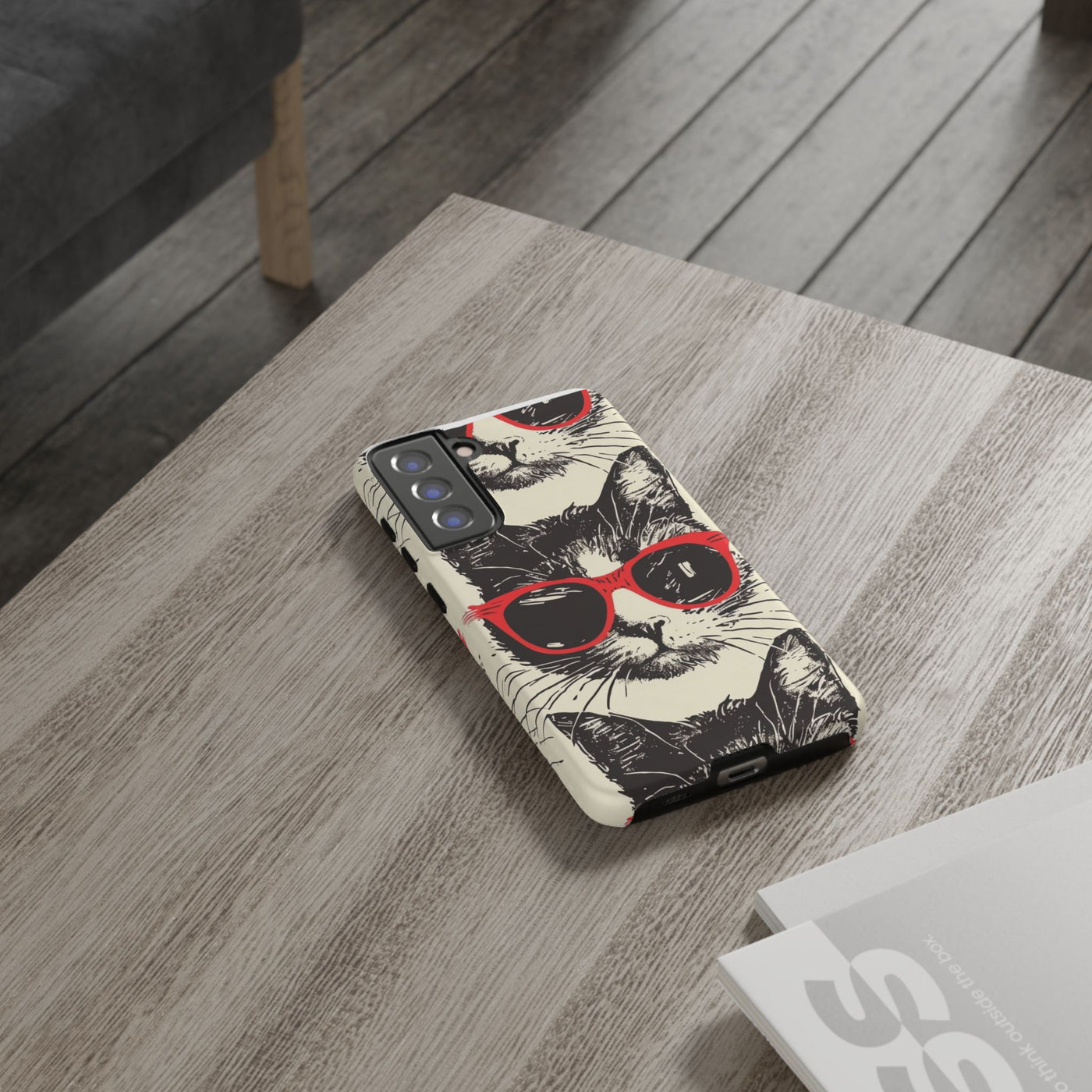 Phone Case: Sassy Cat Phone Case, Cute Cat Lovers Gift, Pet Lover Accessory, Fun Cat Phone Cover, Stylish Gadget Protection