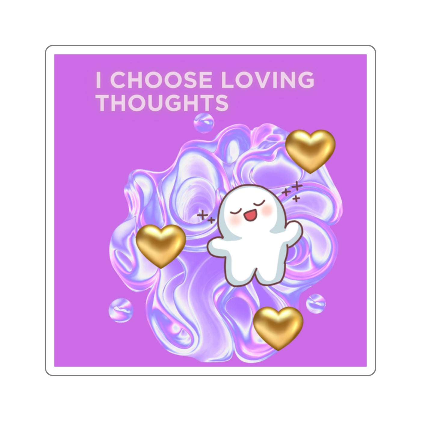 Sticker: Loving Thoughts | Square