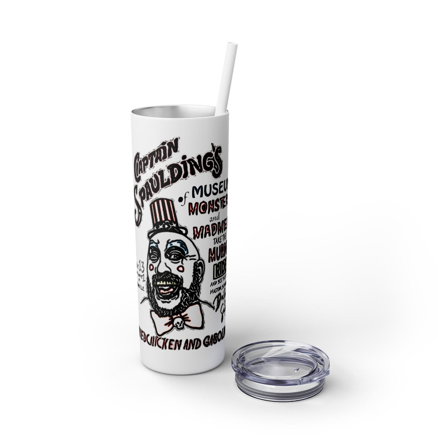 Tumbler: Mayhem and Monsters Skinny Tumbler | Personalized 20oz Insulated Drinkware | Great for Gifts, Parties, and Everyday Use