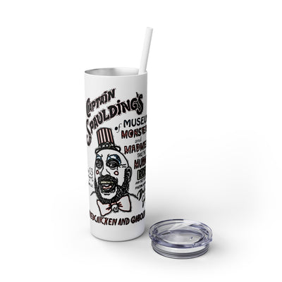 Tumbler: Mayhem and Monsters Skinny Tumbler | Personalized 20oz Insulated Drinkware | Great for Gifts, Parties, and Everyday Use