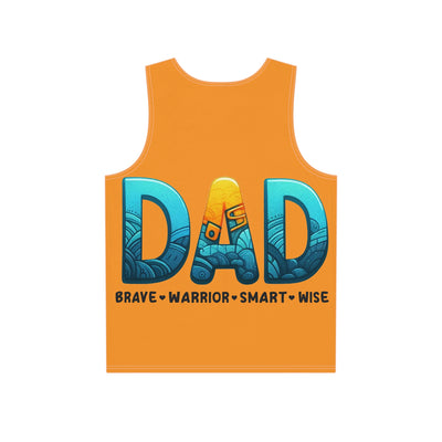 Tank Top: DAD - Brave Warrior Workout Tank