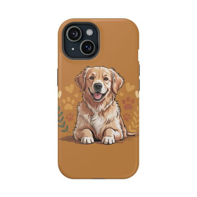 Dog Lover Magnetic Phone Case, Cute Pet Cases for iPhone, Dog-themed Phone Covers, Golden Retriever Case, Gifts for Dog Owners