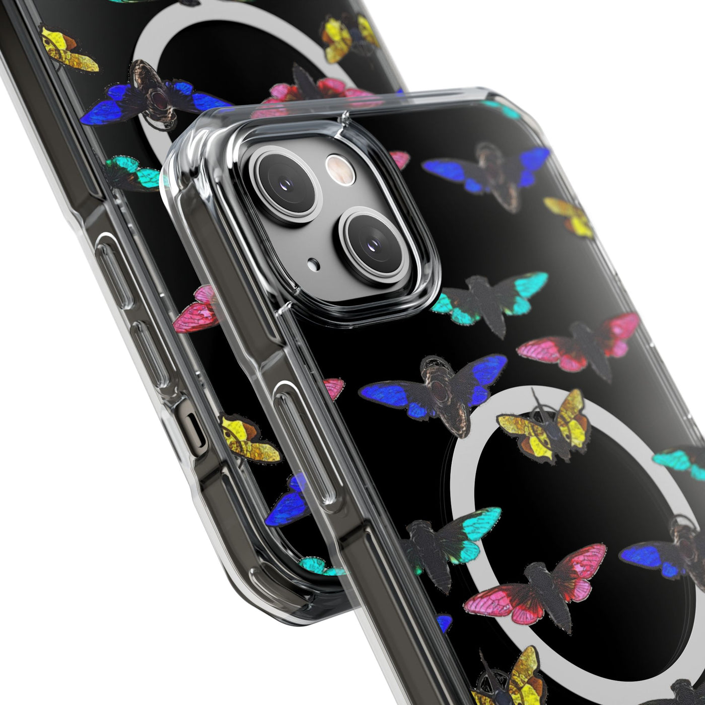 Phone Case: Magnetic Glow Moth Clear Impact Iphone Case