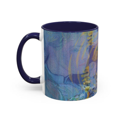 Mug: Fine Art Painterly mug | Blue and Yellow