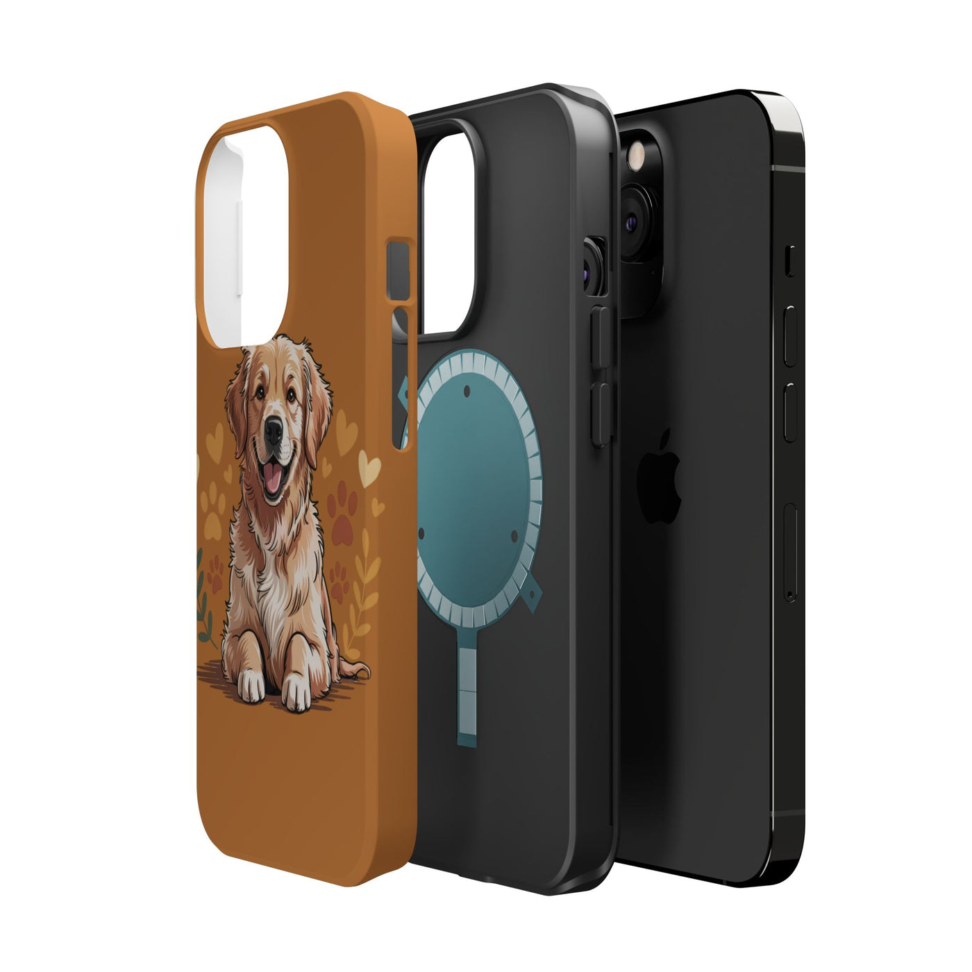 Dog Lover Magnetic Phone Case, Cute Pet Cases for iPhone, Dog-themed Phone Covers, Golden Retriever Case, Gifts for Dog Owners