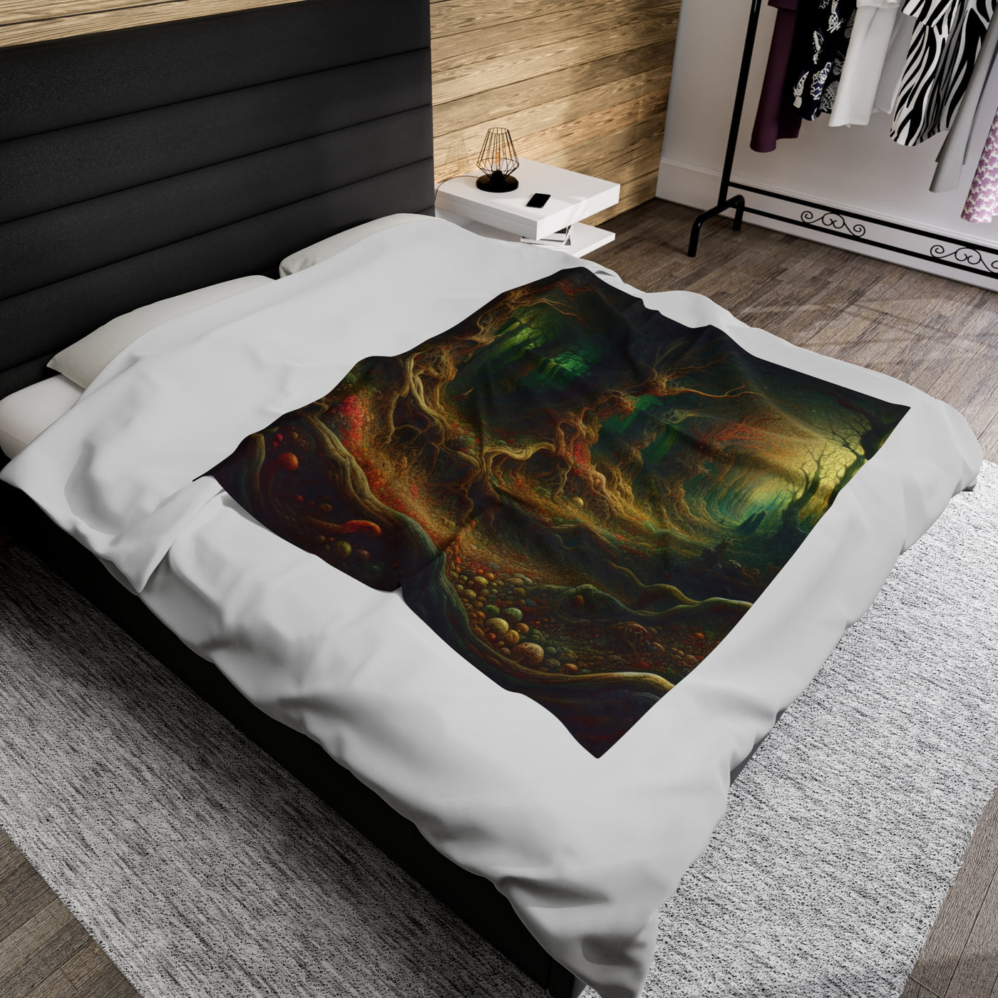 Velveteen Plush Blanket - Dark Forest Wicked Witch Collection