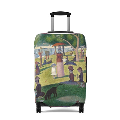 Art Style Luggage Cover for Travel Lovers, Customizable Suitcase Protector, Travel Accessories, Vacation Gift, Personalized Luggage Wrap