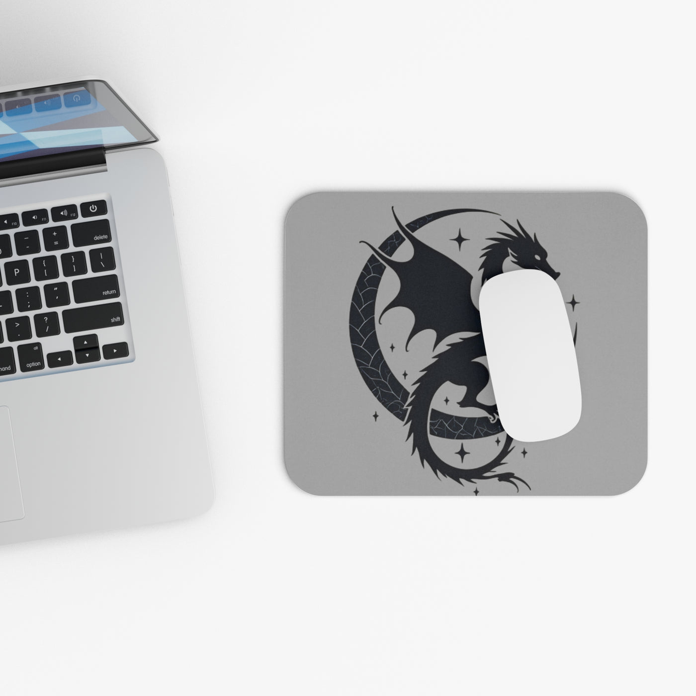 Mousepad: Mystical Dragon Mouse Pad | Fantasy Computer Accessory, Gamer Gift, Office Decor, Unique Desk Mat, Gifts for Her