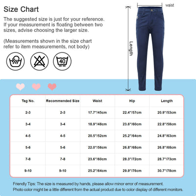 Children Boy's Skinny Chino Pants Kids Cute School Uniform Elastic Waist Straight Pants Stretchy Jeans