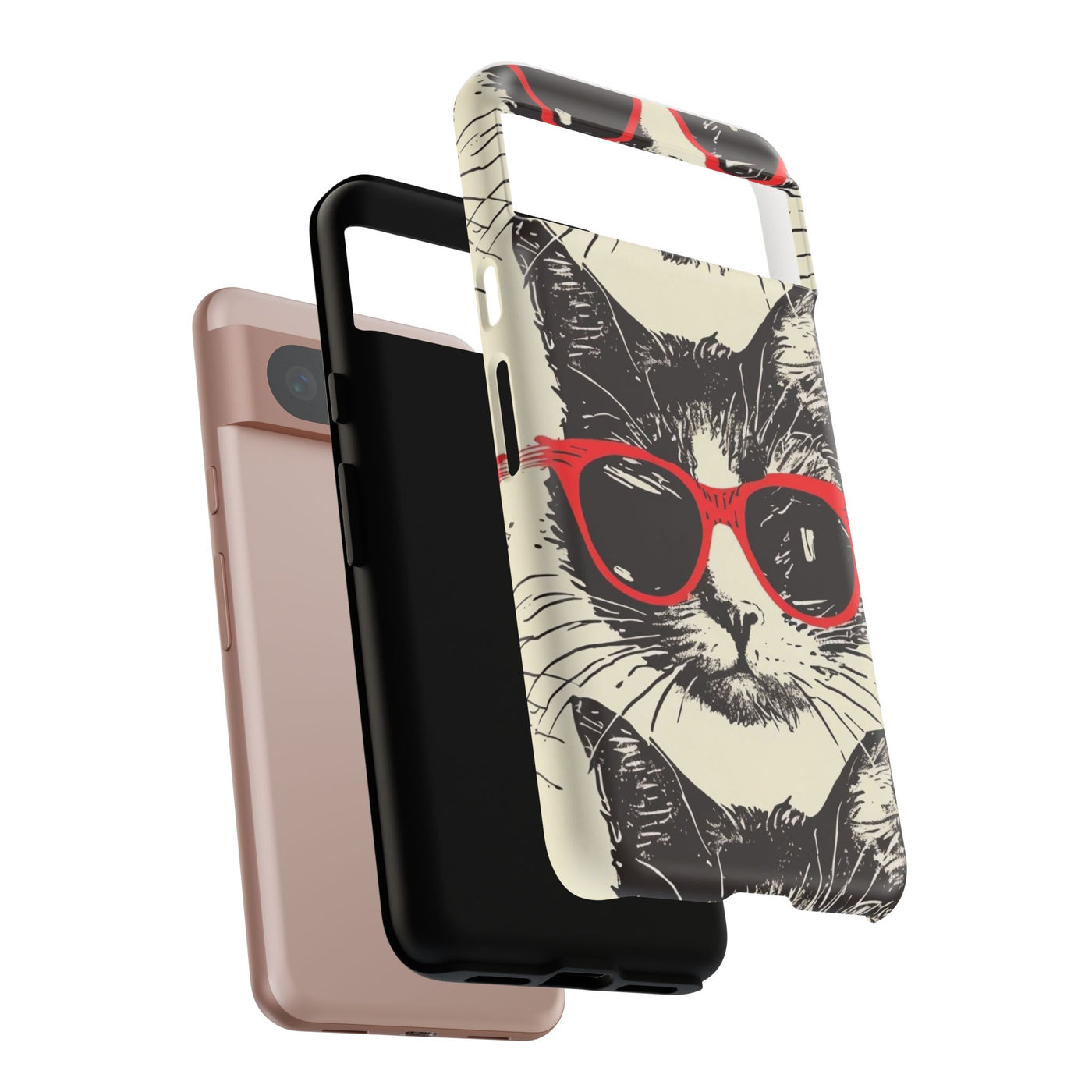 Phone Case: Sassy Cat Phone Case, Cute Cat Lovers Gift, Pet Lover Accessory, Fun Cat Phone Cover, Stylish Gadget Protection