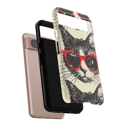 Phone Case: Sassy Cat Phone Case, Cute Cat Lovers Gift, Pet Lover Accessory, Fun Cat Phone Cover, Stylish Gadget Protection