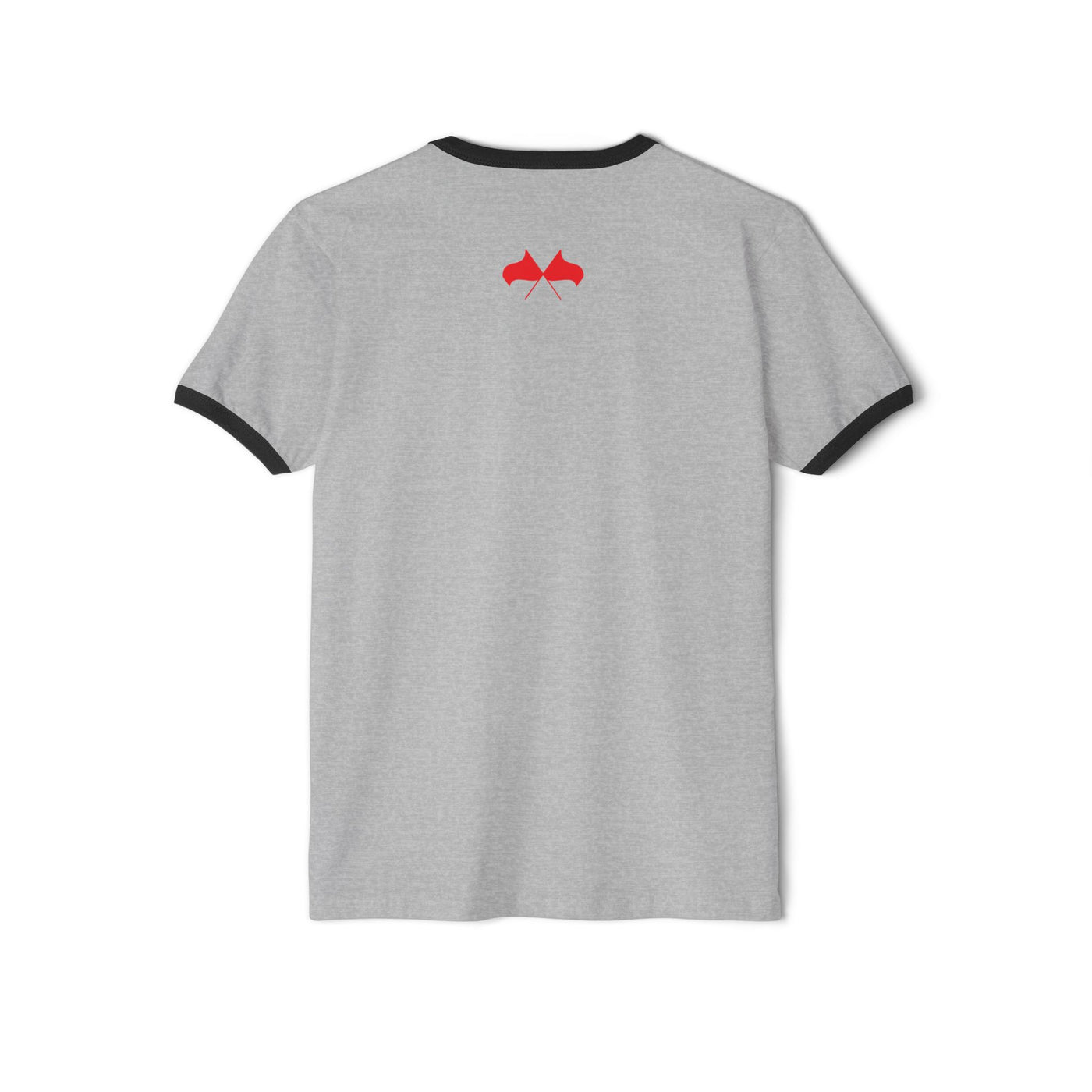 T-Shirt: Walking Red Flag Ringer Tee: Casual Humor Tee for Trendsetters