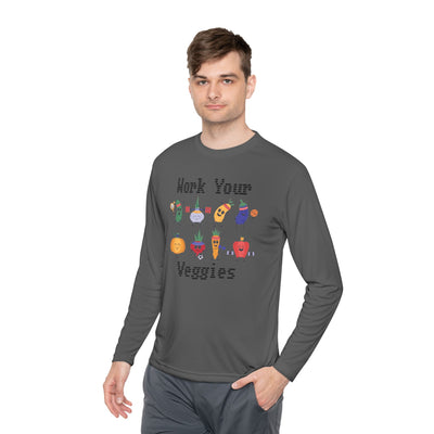 T-Shirt: Work Your Veggies - Lightweight Long Sleeve Tee