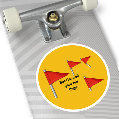 Sticker: Red Flags | Outdoor