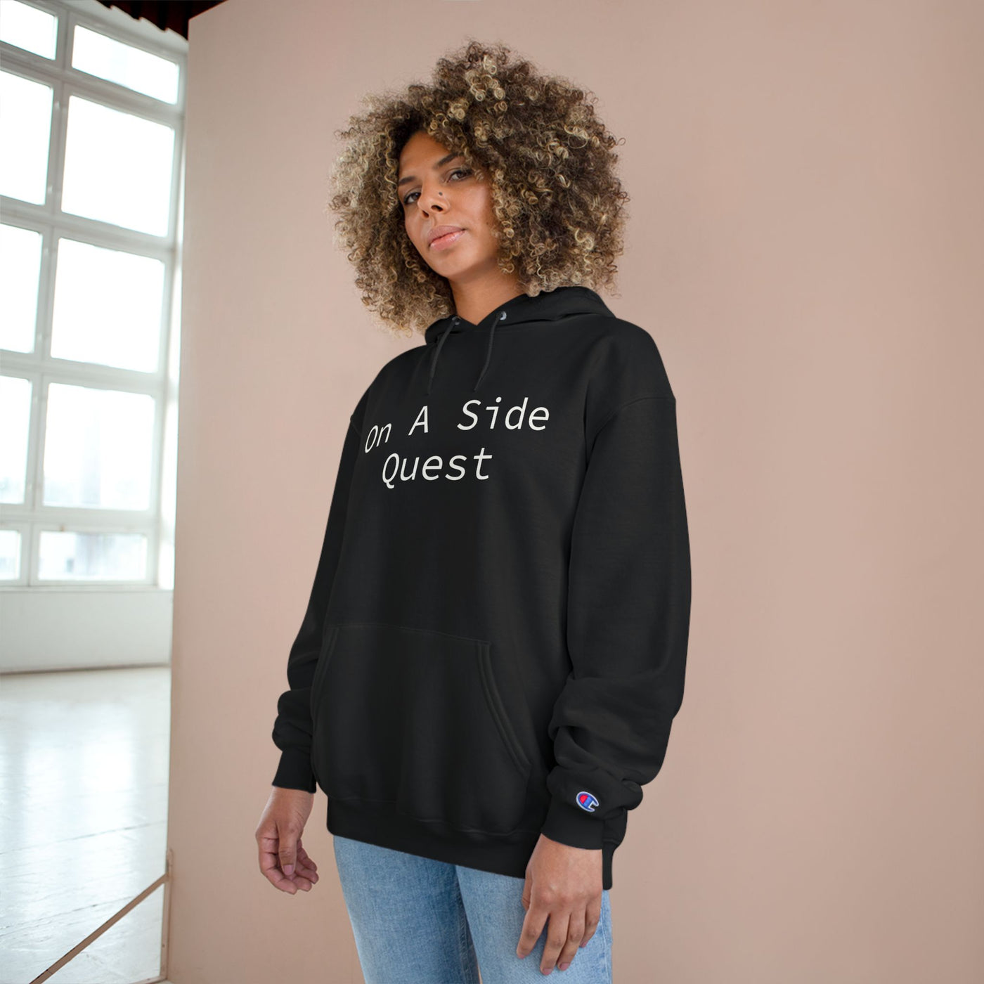 Hoodie: Gamer Champion Hoodie - On a Side Quest - Personalizeable Design