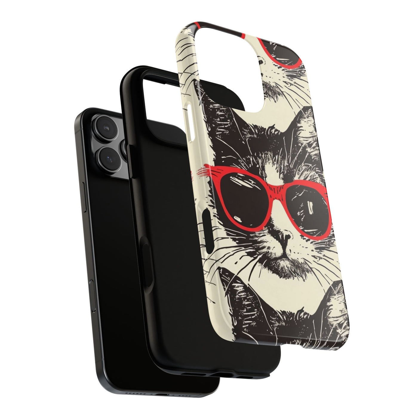 Phone Case: Sassy Cat Phone Case, Cute Cat Lovers Gift, Pet Lover Accessory, Fun Cat Phone Cover, Stylish Gadget Protection