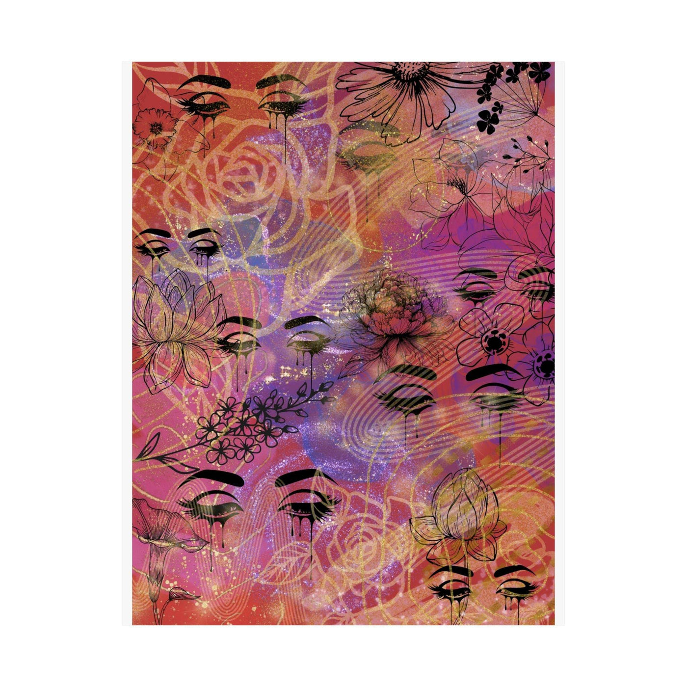 Satin Poster: Sun Goddess Design