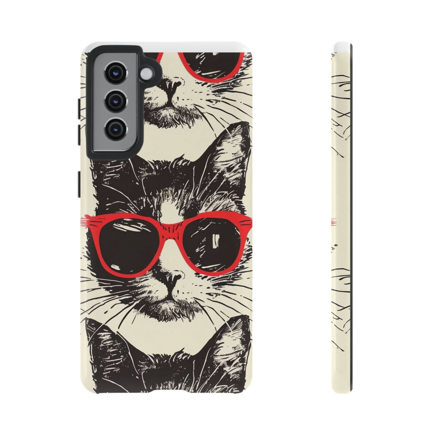 Phone Case: Sassy Cat Phone Case, Cute Cat Lovers Gift, Pet Lover Accessory, Fun Cat Phone Cover, Stylish Gadget Protection