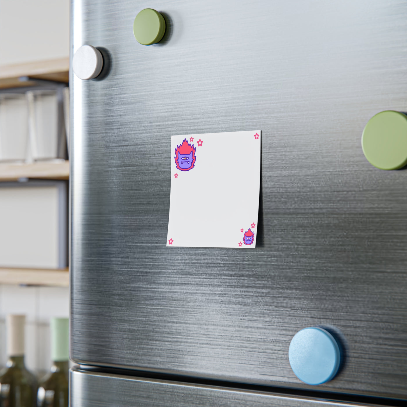 Sticky Note Pad: Kitty Cyborg