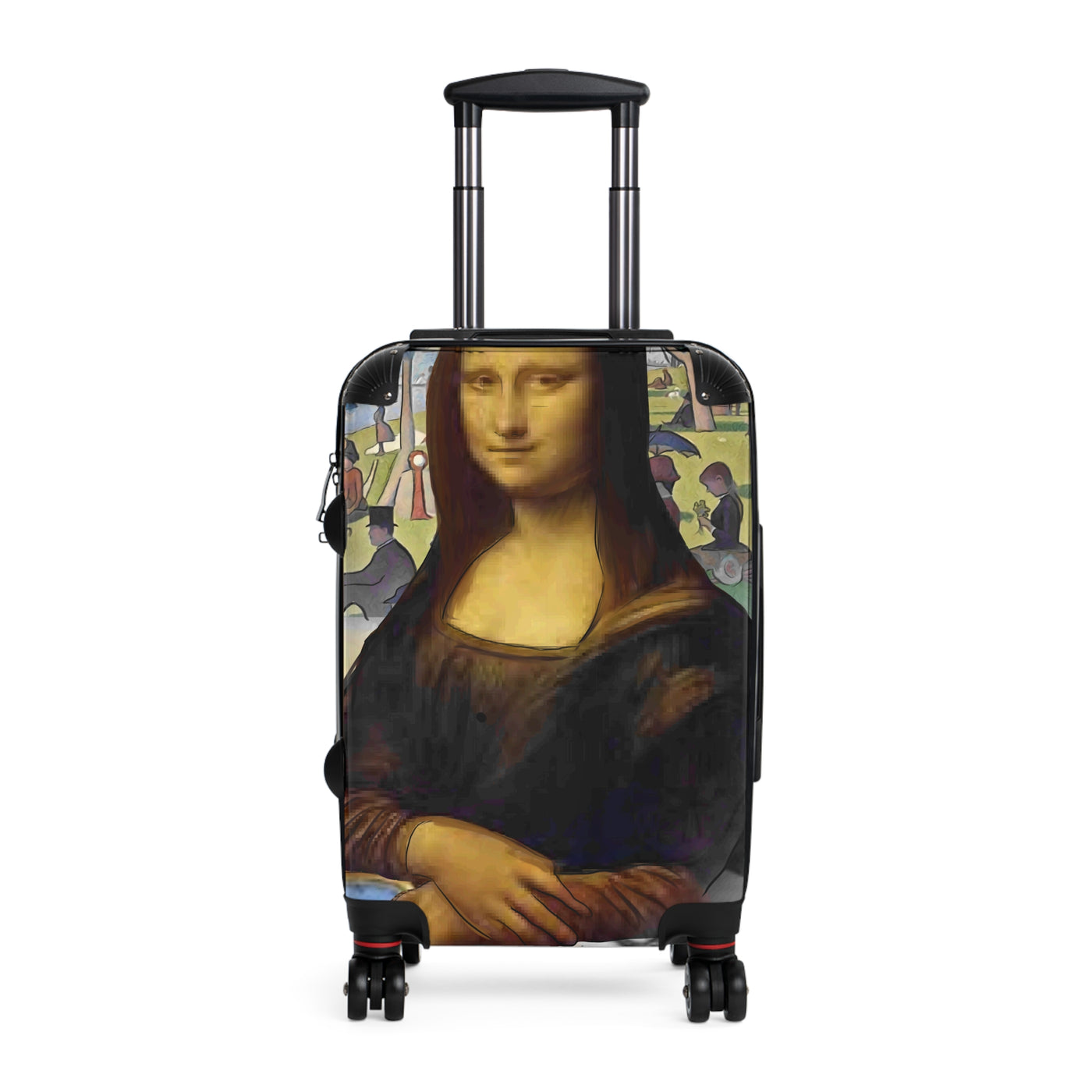 Suitcase: Designer Luggage Limited Edition Artistic Mona Lisa Collage