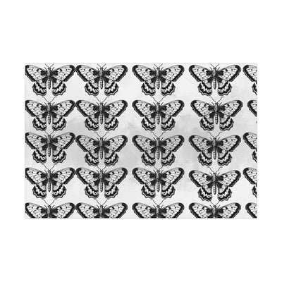 Artessorize Beau Butterfly Wrapping Paper – Black & White Gothic Design