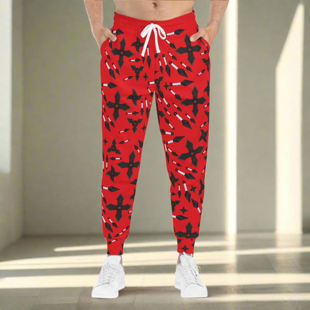 Men's Joggers: Ninja Star Design