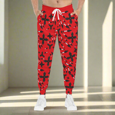 Men's Joggers: Ninja Star Design