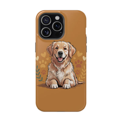 Dog Lover Magnetic Phone Case, Cute Pet Cases for iPhone, Dog-themed Phone Covers, Golden Retriever Case, Gifts for Dog Owners