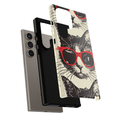 Phone Case: Sassy Cat Phone Case, Cute Cat Lovers Gift, Pet Lover Accessory, Fun Cat Phone Cover, Stylish Gadget Protection