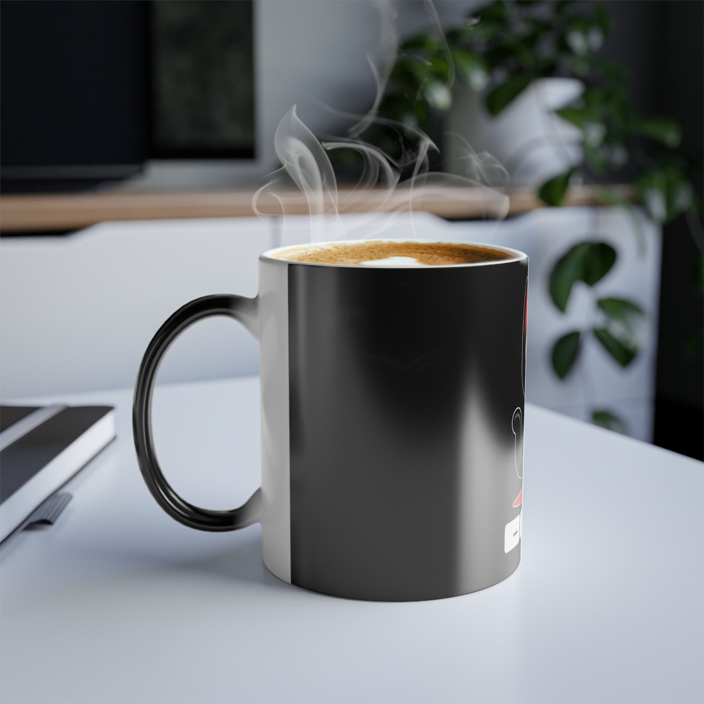 Mug: Murder Cat Mug, Fun Gift for Cat Lovers, Oops! Design, Heat Sensitive Coffee Mug, Playful Kitchen Decor