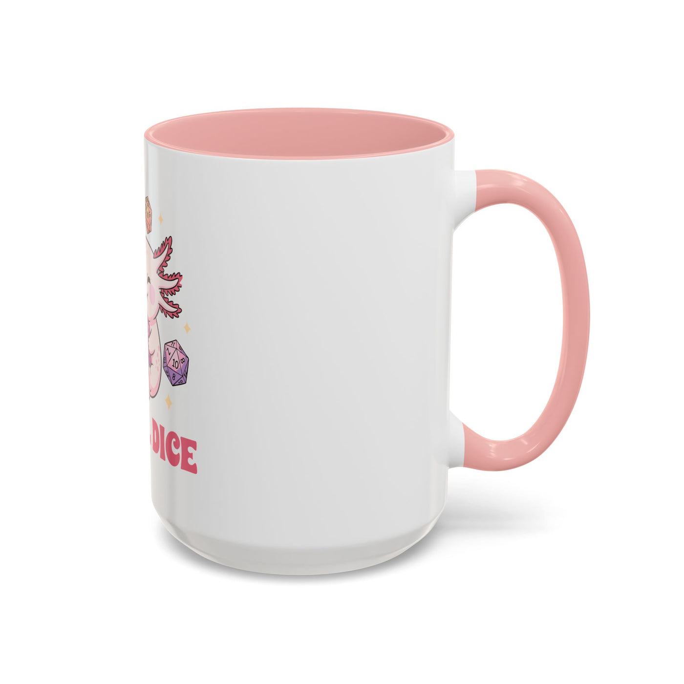Mug: Cute Axolotl Dice Coffee Mug - Perfect for Gamers, D&D Lovers, Gifts, & Collectibles