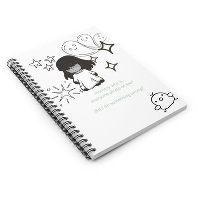 Spiral Notebook: Cute Creepy Girl