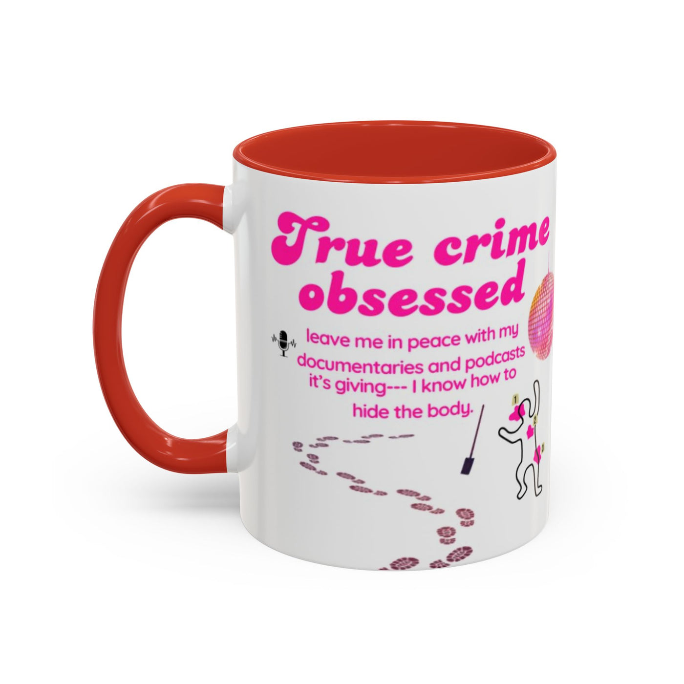 Mug: Pink Disco Ball True Crime