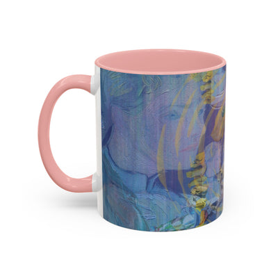 Mug: Fine Art Painterly mug | Blue and Yellow