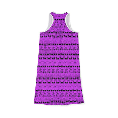 Racerback Dress: Purple Goth Kawaii