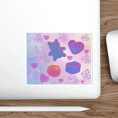 Die Cut Stickers: Purple Gummy Gummy Design